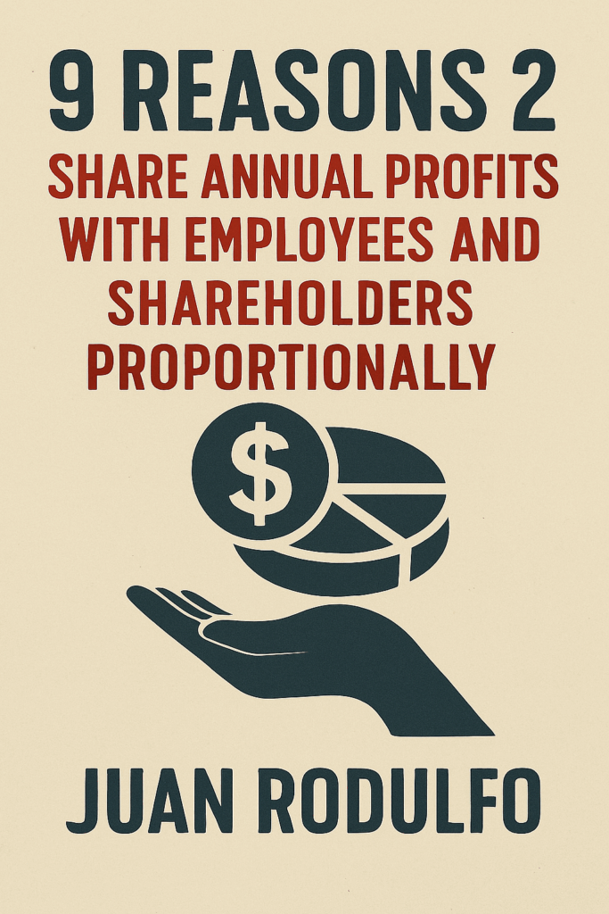 9 Reasons 2 Share Annual Profits with Employees and Shareholders proportionally by Juan Rodulfo